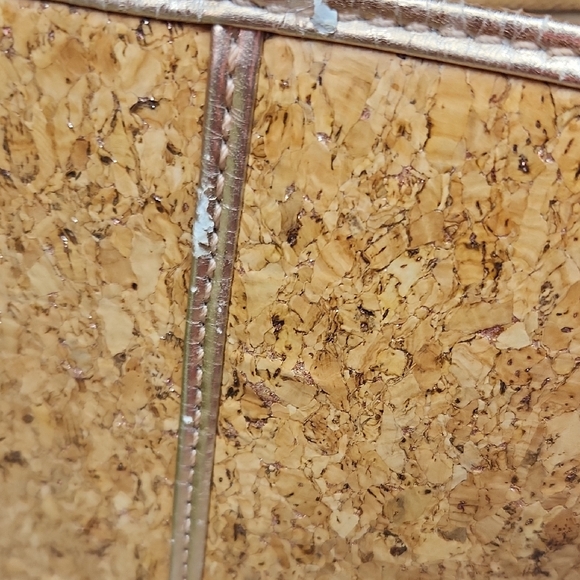 Lilly Pulitzer Tan and Cork Tote Bag with Rose Gold Lining - Picture 8 of 14